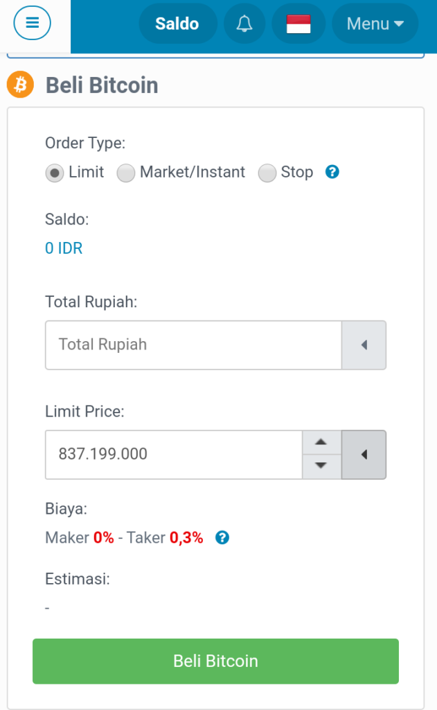 Limit order